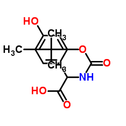 BOC-D-对羟基苯甘氨酸结构式