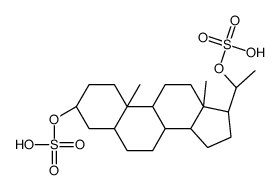pregnane-3,20-diol 3,20-disulfate Structure