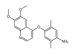 4-(6,7-dimethoxyquinolin-4-yl)oxy-2,5-dimethylaniline结构式