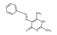 4(3H)-Pyrimidinone,2,6-diamino-5-(2-phenyldiazenyl)-结构式