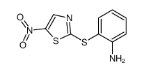 2-(2-氨基苯基硫代)-5-硝基噻唑结构式