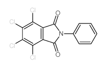 N-苯基四氯邻苯二甲酰亚胺结构式
