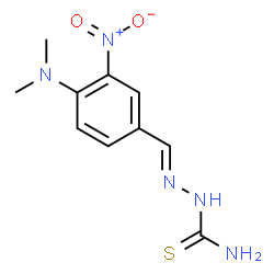 (E)-2-(4-(dimethylamino)-3-nitrobenzylidene)hydrazine-1-carbothioamide结构式