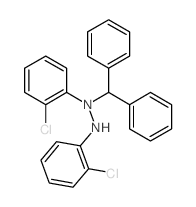 Hydrazine,1,2-bis(2-chlorophenyl)-1-(diphenylmethyl)-结构式