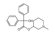 (1-methylpiperidin-3-yl) 2-hydroxy-2,2-diphenylacetate Structure