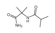α-isobutyrylamino-isobutyric acid amide结构式
