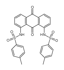 1,8-bis-(toluene-4-sulfonylamino)-anthraquinone结构式