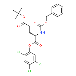 N-[(Benzyloxy)carbonyl]-L-glutamic acid 5-(1,1-dimethylethyl)1-(2,4,5-trichlorophenyl) ester Structure