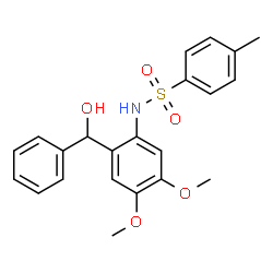 N-[2-(HYDROXY-PHENYLMETHYL)-4,5-DIMETHOXY-PHENYL]-4-METHYL-BENZENESULFONAMIDE结构式