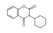 3-cyclohexyl-benzo[e][1,3]oxazine-2,4-dione结构式