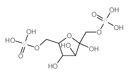 a-D-Fructofuranose,1,6-bis(dihydrogen phosphate)结构式