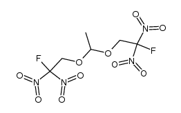 1,1-bis-(2-fluoro-2,2-dinitro-ethoxy)-ethane结构式