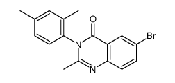 6-bromo-3-(2,4-dimethylphenyl)-2-methylquinazolin-4-one Structure