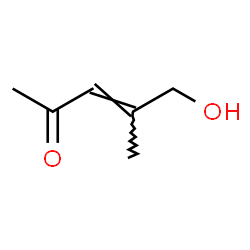 3-Penten-2-one, 5-hydroxy-4-methyl- (9CI)结构式