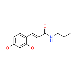 2-Propenamide, 3-(2,4-dihydroxyphenyl)-N-propyl- (9CI) Structure