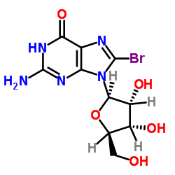 8-Bromoguanosine structure