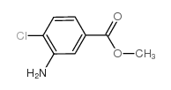 3-氨基-4-氯苯甲酸甲酯结构式