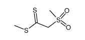 methyl 2-(methylsulphonyl)dithioacetate Structure