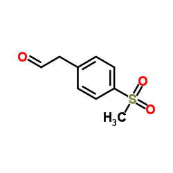 [4-(Methylsulfonyl)phenyl]acetaldehyde Structure
