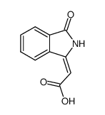 phthalimidine-Δ3,α-acetic acid Structure