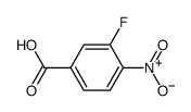 4-硝基-3-氟苯甲酸结构式