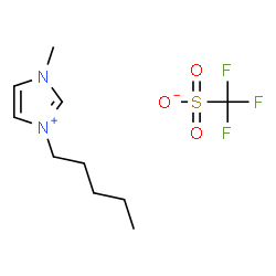 1-戊基-3-甲基咪唑三氟甲磺酸盐结构式