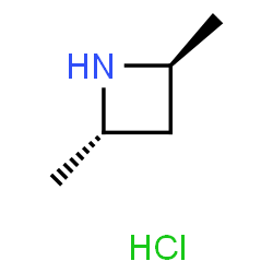 (2S,4S)-2,4-二甲基氮杂环丁烷盐酸盐结构式
