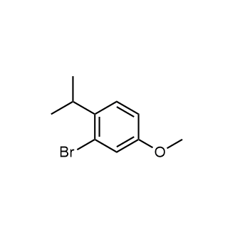 2-溴-1-异丙基-4-甲氧基苯结构式