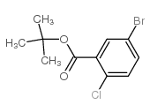 5-溴-2-氯苯甲酸叔丁酯结构式