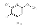 Pyridazine,3-chloro-6-methoxy-4-methyl-, 2-oxide Structure
