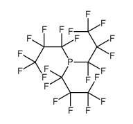 tris(1,1,2,2,3,3,3-heptafluoropropyl)phosphane Structure