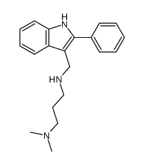 N,N-Dimethyl-N'-(2-phenyl-1H-indol-3-ylmethyl)-propane-1,3-diamine结构式