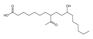 8-acetyl-11-hydroxyheptadecanoic acid Structure