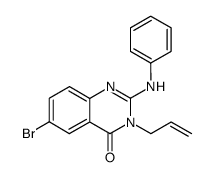 3-Allyl-6-bromo-2-(phenylamino)quinazolin-4(3H)-one Structure