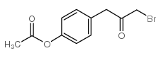 1-[4-(乙酰基氧基)苯基]-3-溴-2-丙酮结构式