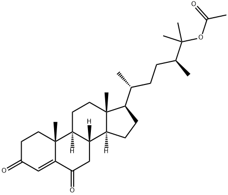 25-(Acetyloxy)ergost-4-ene-3,6-dione结构式