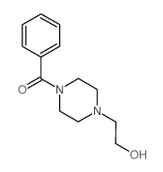 2-(4-Benzoyl-1-piperazinyl)ethanol结构式
