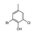 2-bromo-6-chloro-4-methylphenol Structure