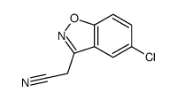 2-(5-chloro-1,2-benzoxazol-3-yl)acetonitrile结构式
