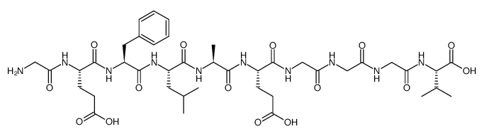 C-terminal fragment of woodchuck fibrinopeptide A leucine position 4 Structure