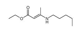 ethyl 3-(pentylamino)but-2-enoate结构式