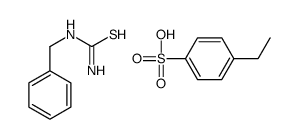 benzylthiourea,4-ethylbenzenesulfonic acid Structure