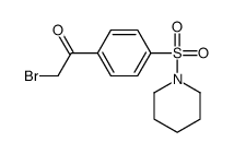 2-溴-1-[4-(哌啶-1-基磺酰基)苯基]乙酮结构式