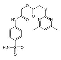 [2-oxo-2-(4-sulfamoylanilino)ethyl] 2-(4,6-dimethylpyrimidin-2-yl)sulfanylacetate Structure