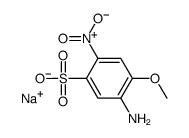 sodium 5-amino-4-methoxy-2-nitrobenzenesulphonate结构式