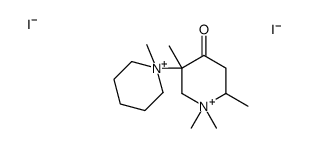 1,1,2,5-tetramethyl-5-(1-methylpiperidin-1-ium-1-yl)piperidin-1-ium-4-one,diiodide Structure