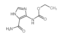 Carbamic acid,[5-(aminocarbonyl)-1H-imidazol-4-yl]-, ethyl ester (9CI) Structure