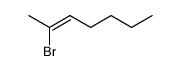 (Z)-2-bromo-2-heptene Structure