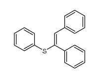 1,2-diphenyl-2-(phenylsulfanyl)ethene Structure