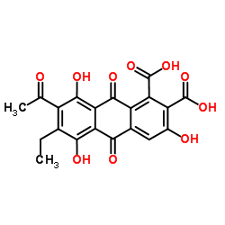 虫胶红酸结构式